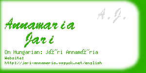 annamaria jari business card